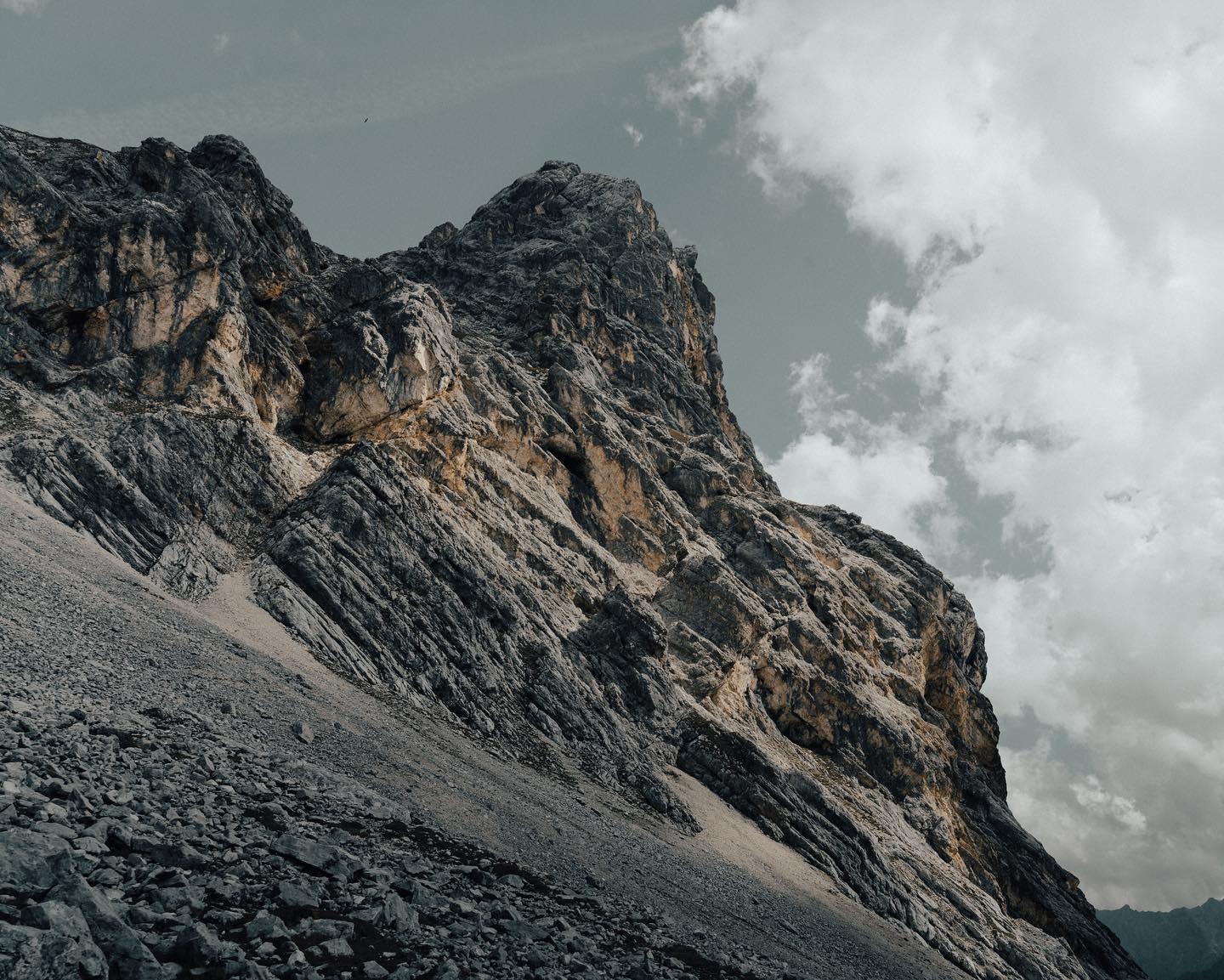 Granite face and cloud, Zugspitze
