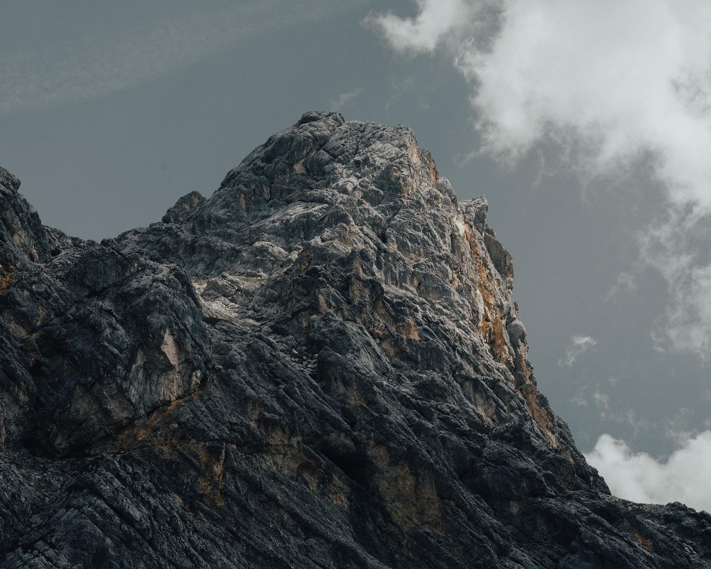 Summit ridge in cloud, Zugspitze
